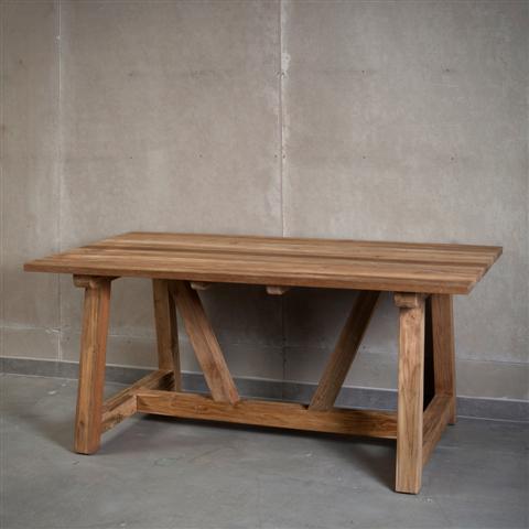שולחן אוכל כפרי - וסטו VASTU - גלריית רהיטים מעץ מלא 