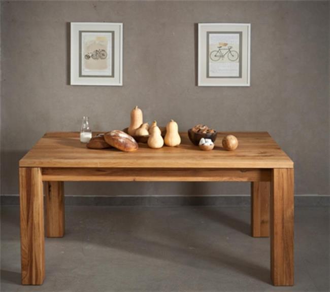 שולחן מרובע מעץ אלון - וסטו VASTU - גלריית רהיטים מעץ מלא 