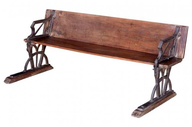 ספסל עץ עתיק ומיוחד - גלריה הימלאיה - ריהוט עתיק