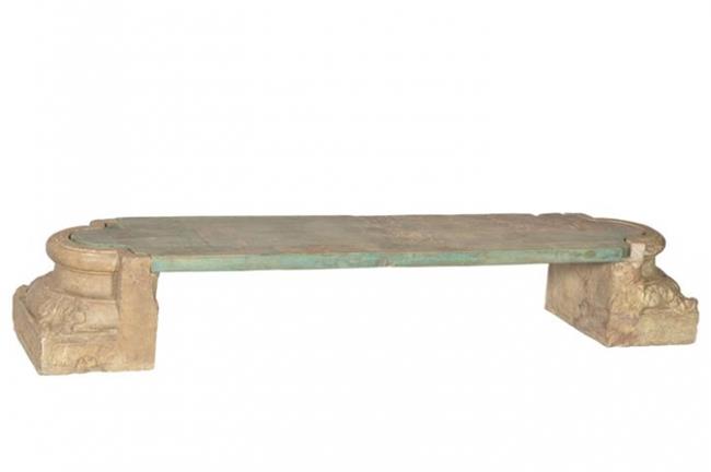 ספסל נמוך ייחודי - גלריה הימלאיה - ריהוט עתיק