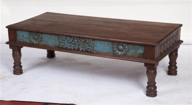 שולחן קפה נמוך מעוטר - גלריה הימלאיה - ריהוט עתיק