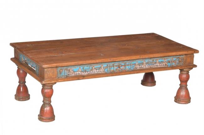 שולחן קפה מעוטר - גלריה הימלאיה - ריהוט עתיק
