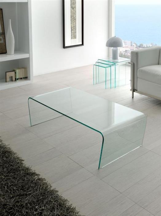 שולחן מזכוכית לסלון - DUPEN (דופן)
