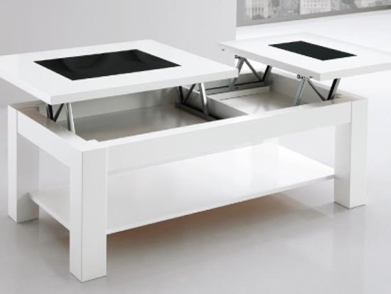 שולחן סלון לבן - DUPEN (דופן)