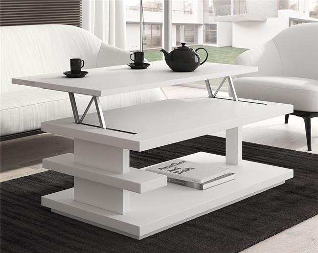 שולחן סלון לבן - DUPEN (דופן)