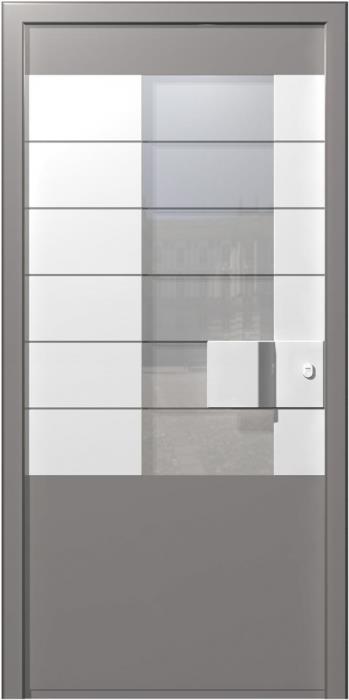 דלת כניסה בשילוב זכוכית - רשפים 