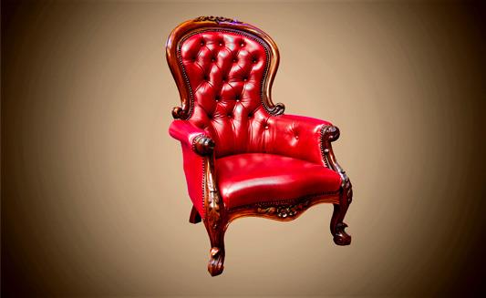 כורסא קלאסית אדומה - Treemium - חלומות בעץ מלא