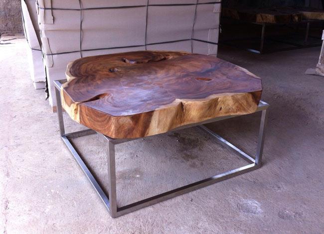 שולחן קפה מרובע - Treemium - חלומות בעץ מלא