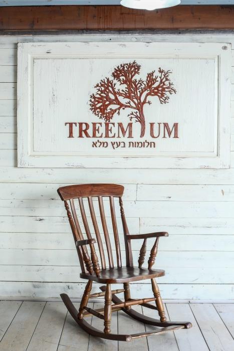 כסא נדנדה עץ - Treemium - חלומות בעץ מלא