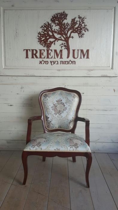 כורסא יוקרתית פרחים - Treemium - חלומות בעץ מלא