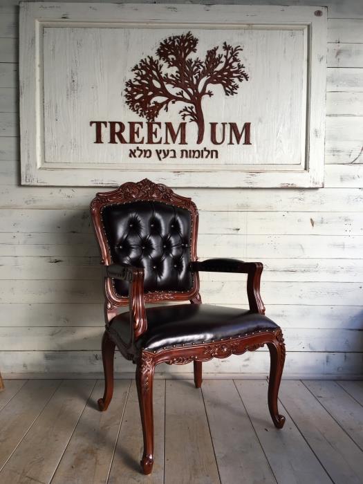 כורסא שחורה מלכותית - Treemium - חלומות בעץ מלא