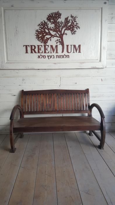 ספסל זוגי טיק - Treemium - חלומות בעץ מלא