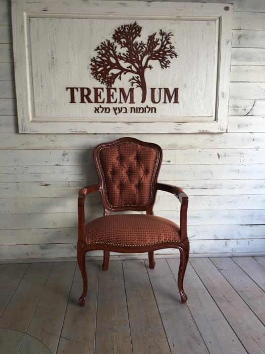כורסא קלאסית מהגוני - Treemium - חלומות בעץ מלא