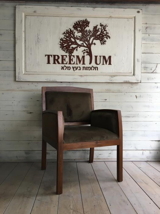 כורסה שחורה לסלון - Treemium - חלומות בעץ מלא