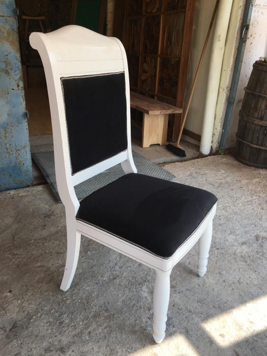 כסא מפואר לבן - Treemium - חלומות בעץ מלא