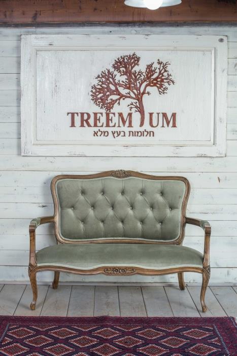 ספה זוגית מעץ 2222 - Treemium - חלומות בעץ מלא