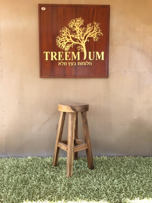 כסא בר מעוגל 5133 - Treemium - חלומות בעץ מלא