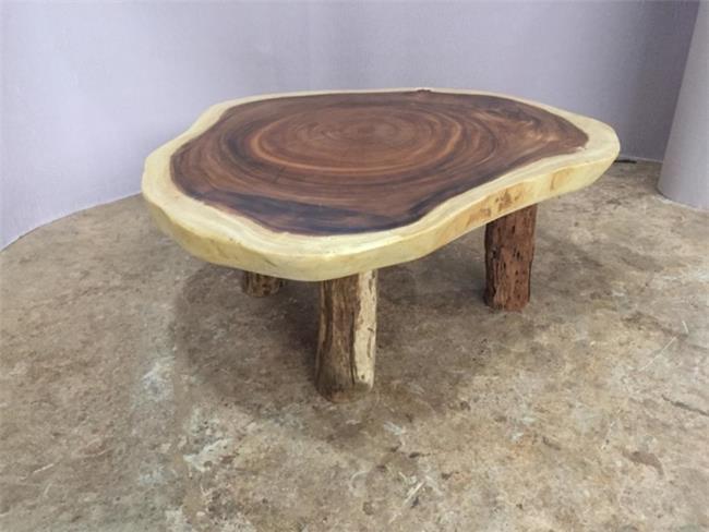 שולחן סלוני פרוסת גזע - Treemium - חלומות בעץ מלא