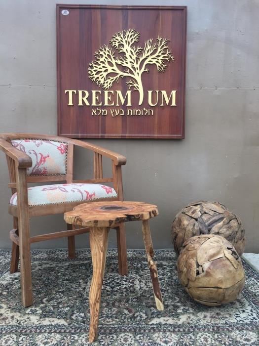 כיסא עץ מלא - Treemium - חלומות בעץ מלא
