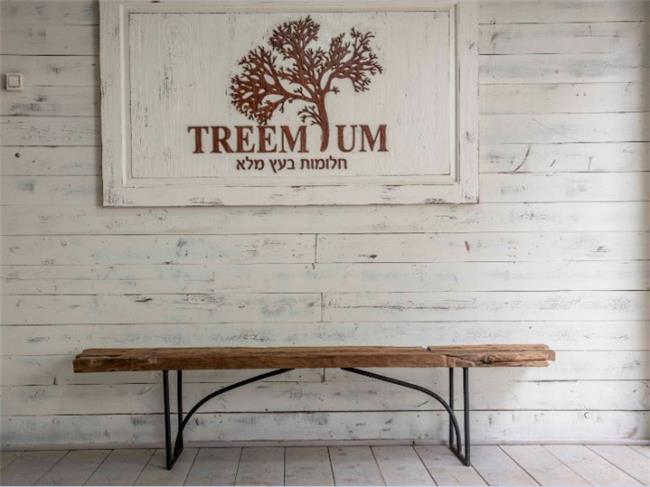 ספסל ייחודי מעוצב - Treemium - חלומות בעץ מלא