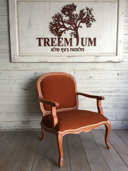 כורסא שלד עץ מלא - Treemium - חלומות בעץ מלא