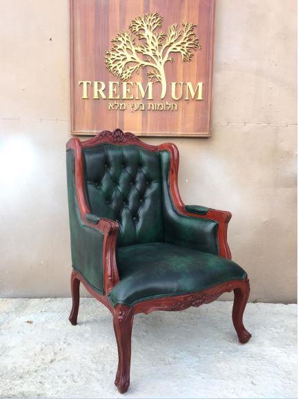 כורסא עם רפידות קפיטונאז - Treemium - חלומות בעץ מלא
