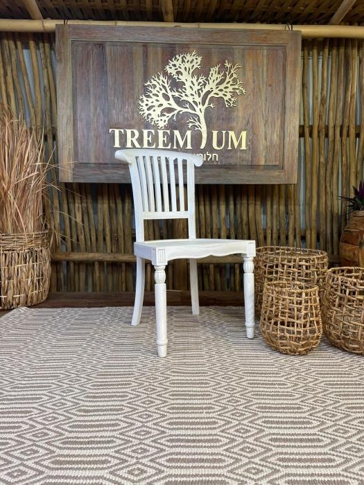 כיסא עץ מלא טיק - Treemium - חלומות בעץ מלא
