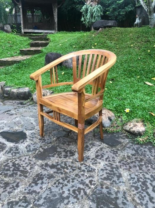 כיסא עץ מלא טיק דגם ביטווי - Treemium - חלומות בעץ מלא