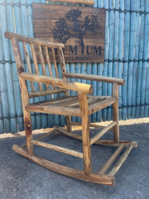 כיסא נדנדה טיק צעיר דגם JBF-035 - Treemium - חלומות בעץ מלא