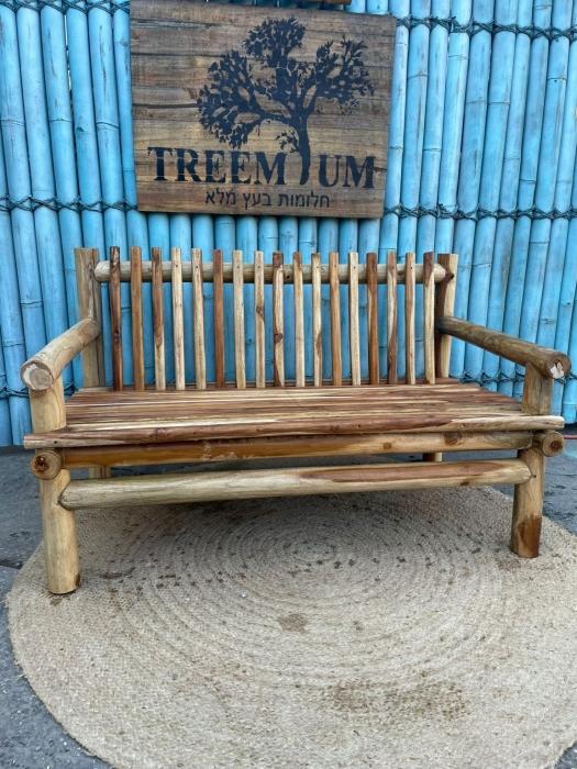 ספה טיק צעיר דגם תירס - Treemium - חלומות בעץ מלא