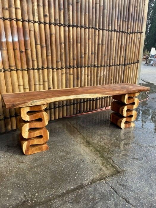 מזנון דגם twist משטח עליון פרוסה גזע ללא חיבורים - Treemium - חלומות בעץ מלא