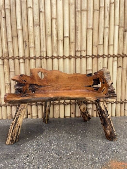 ספסל שורש דגם F - Treemium - חלומות בעץ מלא