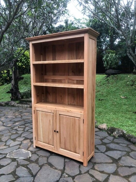 ספרייה דגם 5133 עץ מלא 2 דלתות - Treemium - חלומות בעץ מלא