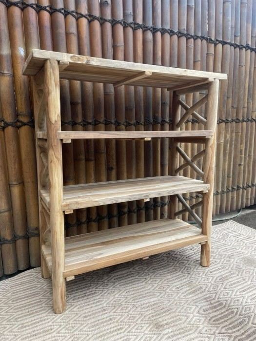 ספרייה טיק צעיר דגם JBF-282 - Treemium - חלומות בעץ מלא