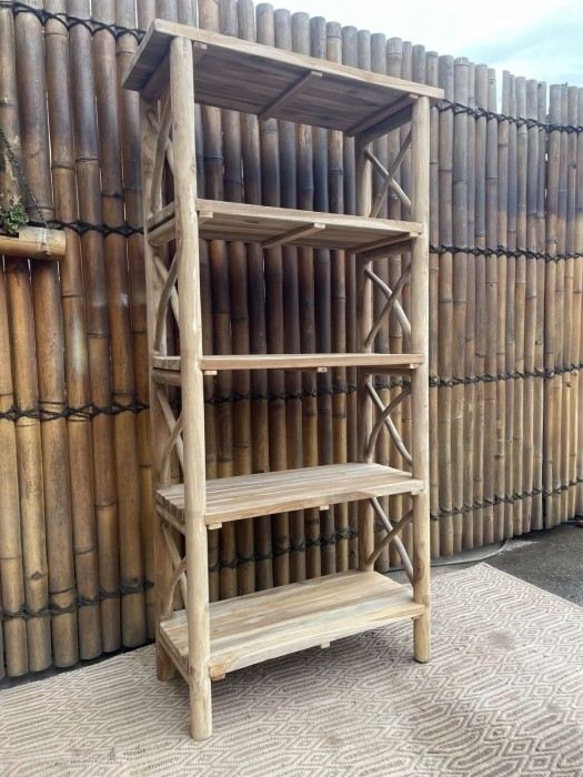 ספרייה טיק צעיר דגם JBF-282 - Treemium - חלומות בעץ מלא