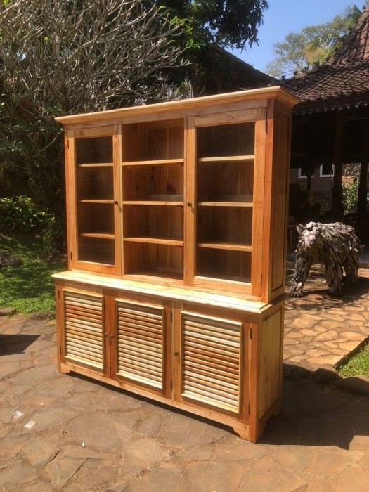 ספרייה עץ מלא בגימור טבעי - Treemium - חלומות בעץ מלא