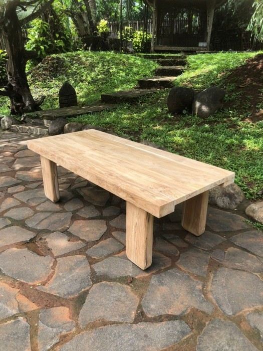 שולחן סלון עץ טיק - Treemium - חלומות בעץ מלא