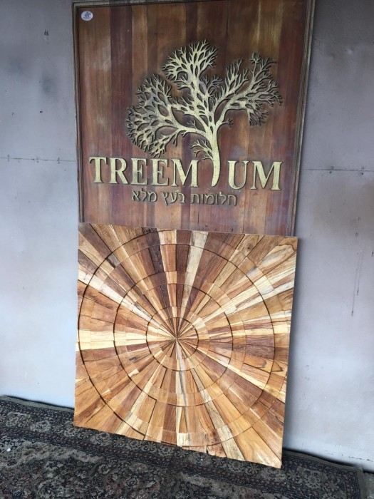 תמונת קיר עץ טיק - Treemium - חלומות בעץ מלא