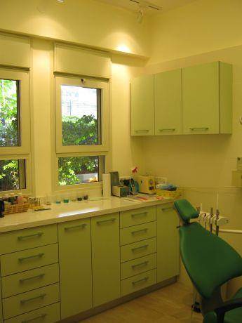 מרפאת שיניים - חדר ירוק, עיצוב סיגל נייגרציק אבירם