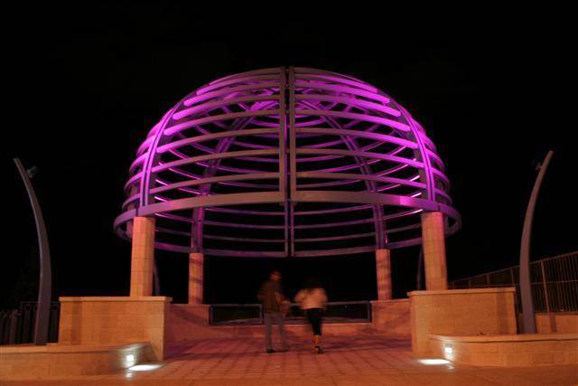 הארת מצפור סטלה מאריס - איילון גביש - עיצוב ותכנון תאורה אדריכלית