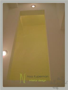נועה קופרמן עיצוב- תקרה של חדר השרותים