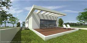 בית חד קומתי באירוס תכנון וביצוע יעל שחר אדריכלים