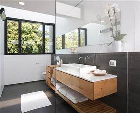 חדר אמבטיה בסגנון כפרי, שחר רוזנפלד אדריכלים