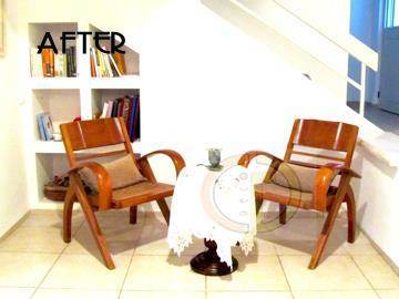 פינת ישיבה וקריאה בסגנון אר דקו בעיצוב של גרונר קטרין CDGECO