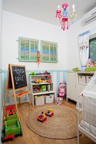 חדר ילדים בסגנון כפרי בעיצוב מעשה בבית-בוטיק ביתי לאדריכלות ועיצוב פנים