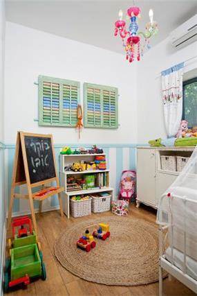 חדר ילדים בצבעים עליזים, עיצוב מעשה בבית-בוטיק ביתי לאדריכלות ועיצוב פנים