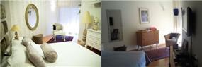 השבחת נכסים - מבט על חדר השינה לפני ואחריי 