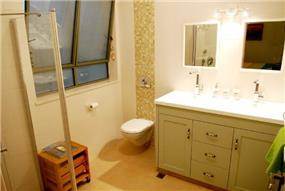 חדר אמבטיה בבית בנירית-עיצוב ליאת הראל