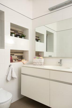חדר אמבטיה עיצוב נקי - מיטל צימבר
