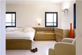 חדר שינה, תל אביב - ברעוז מיטל-עיצוב ותכנון אדריכלי